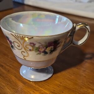 Floral Gold Trim Teacup